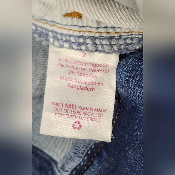 NO BOUNDARIES SUPER HIGH RISE JUNIORS JEANS, SIZE 7, DARK WASH, BLUE - Picture 5 of 13